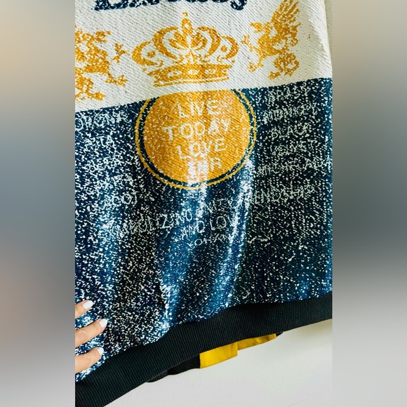 YOHANIX souvenir beads&spangle yellow jacket, s size - Picture 11 of 13